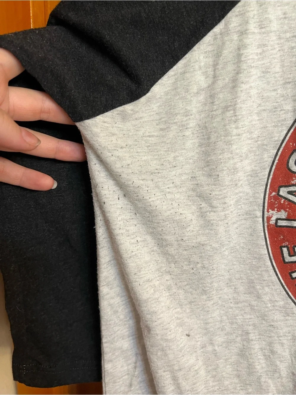 LPOTL Raglan Baseball Tee - Black & Heather Gray